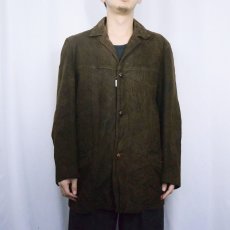 画像2: 60's Kurland ボアライナー付き スエードレザージャケット (2)