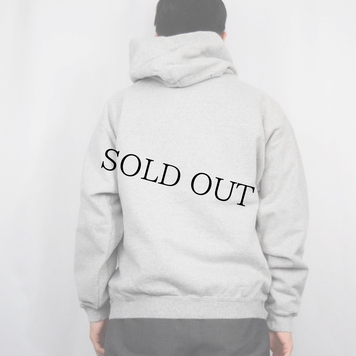 画像3: The Cotton Exchange USA製 "NAVY" プリントスウェットフーディー M (3)