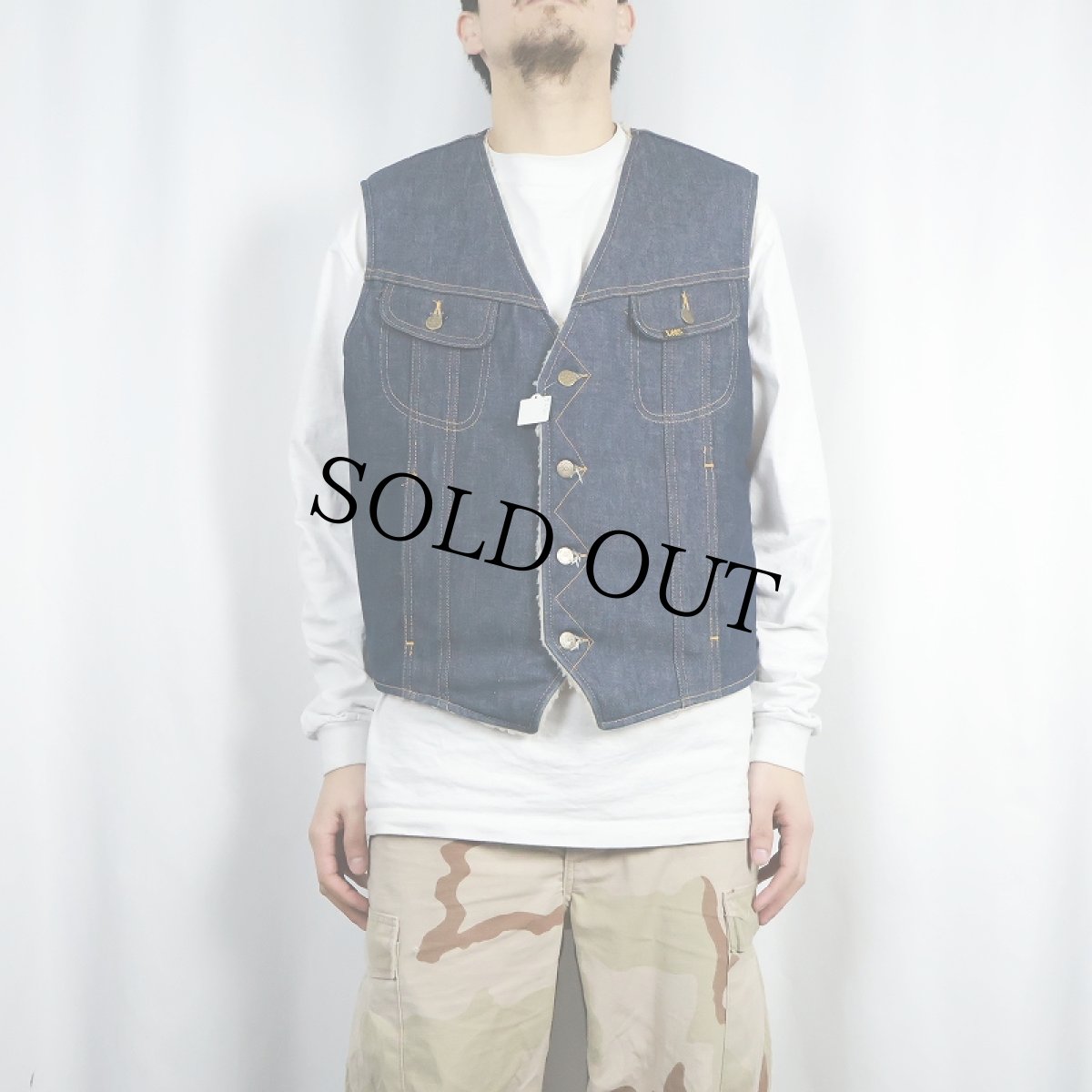 画像2: 70's Lee STORM RIDER USA製 ボアライナー デニムベスト LR (2)