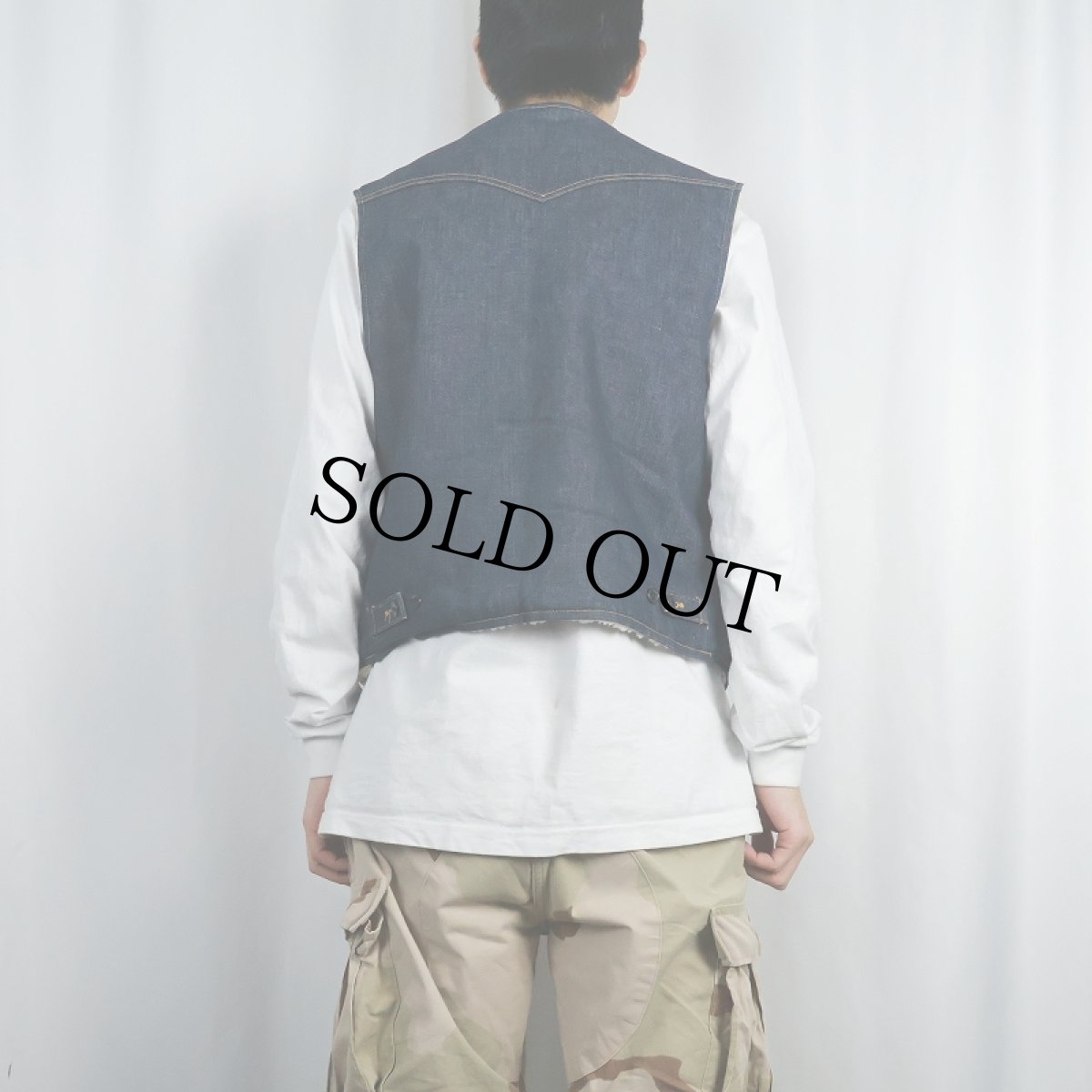 画像3: 70's Lee STORM RIDER USA製 ボアライナー デニムベスト LR (3)