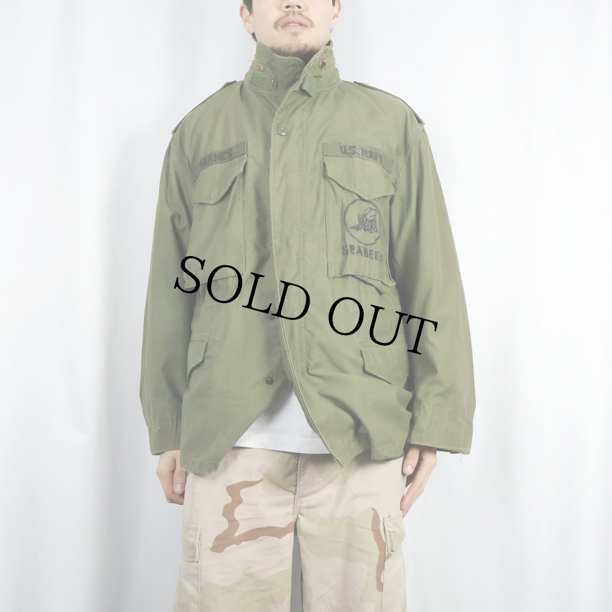 画像2: 80's U.S.ARMY M-65 フィールドジャケット 3rd MEDIUM-SHORT (2)