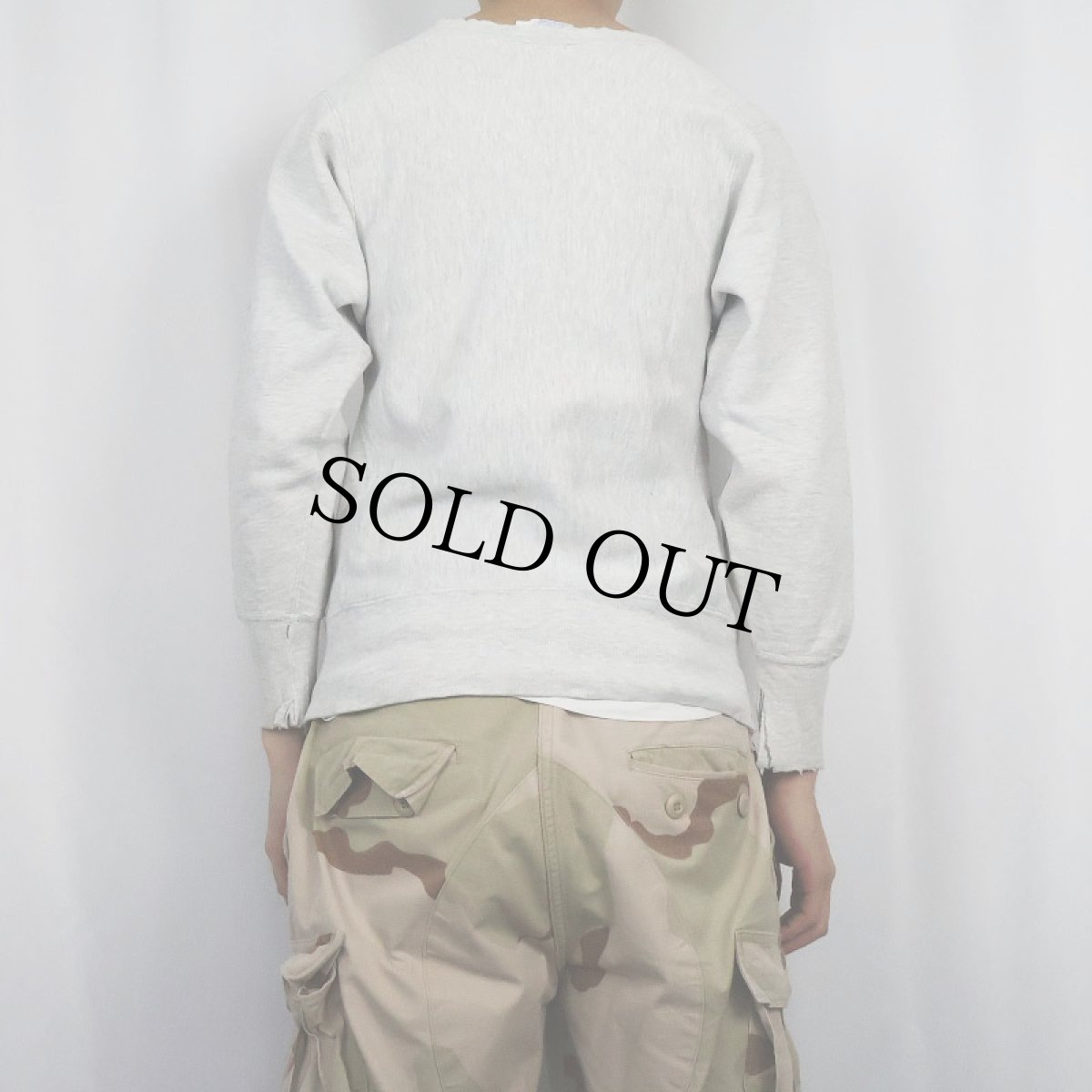 画像3: 90's Champion REVERSE WEAVR USA製 "BROWN" プリントスウェット S (3)