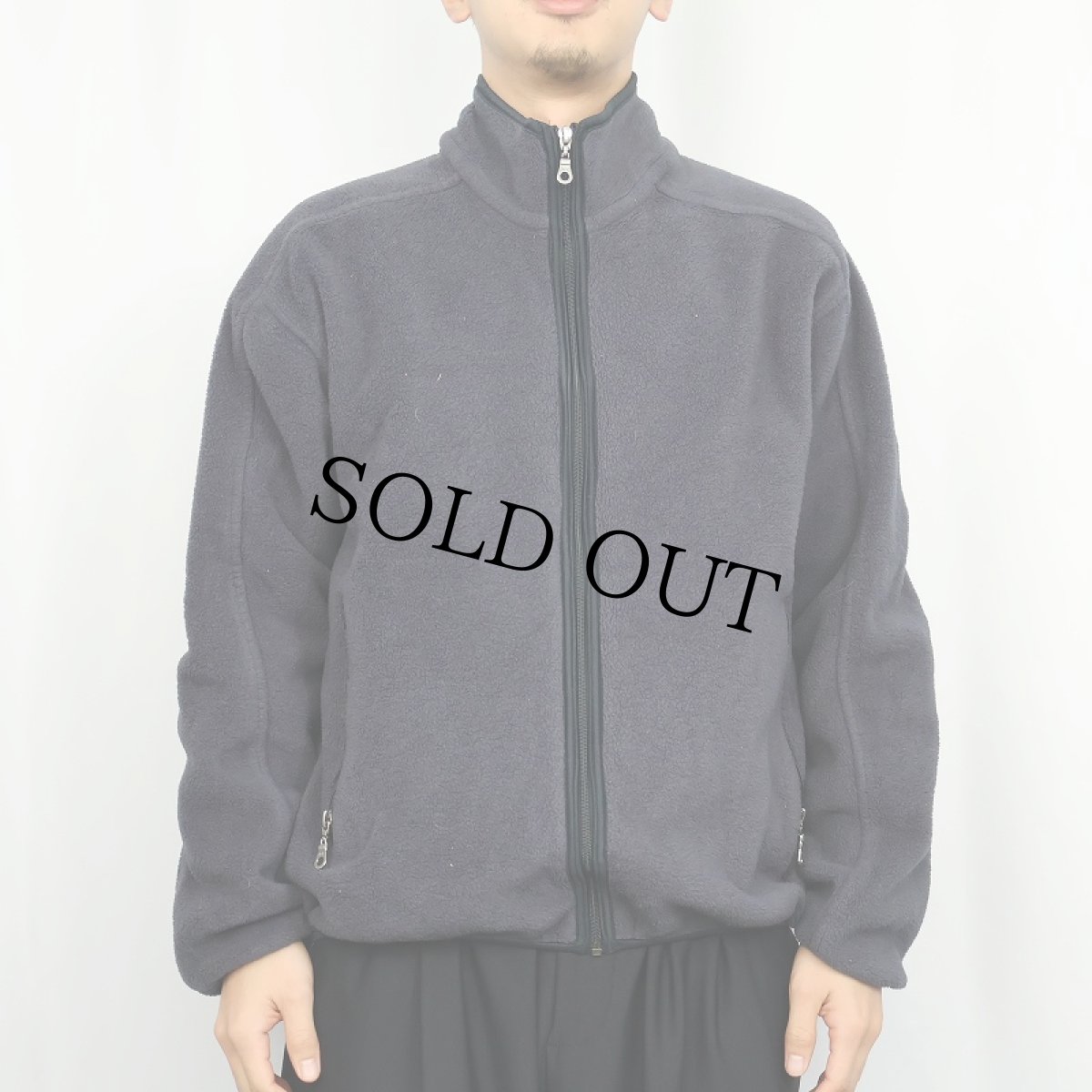 画像2: 90's Woolrich USA製 フリースジップジャケット NAVY M (2)