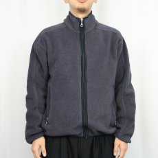 画像2: 90's Woolrich USA製 フリースジップジャケット NAVY M (2)