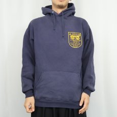 画像3: 90's SUPER WEIGHTS BY RUSSELL USA製 "UCSB RUGBY" プリントスウェットフーディ NAVY XL (3)