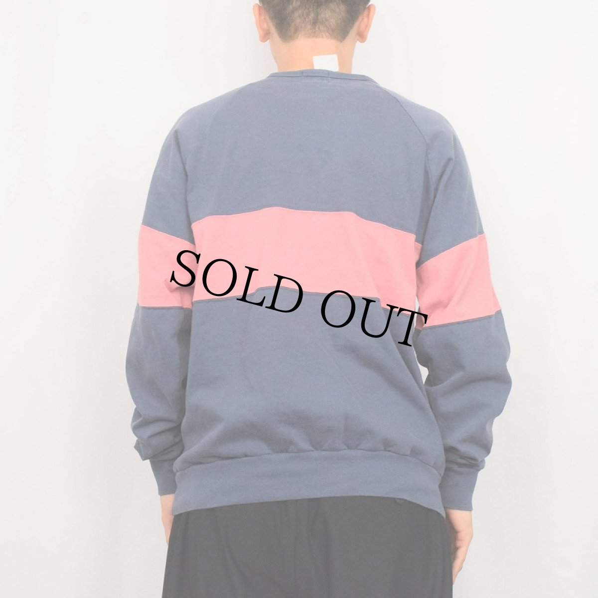 画像3: 90's J.CREW 前V 切り替えデザイン ラグランロンT (3)