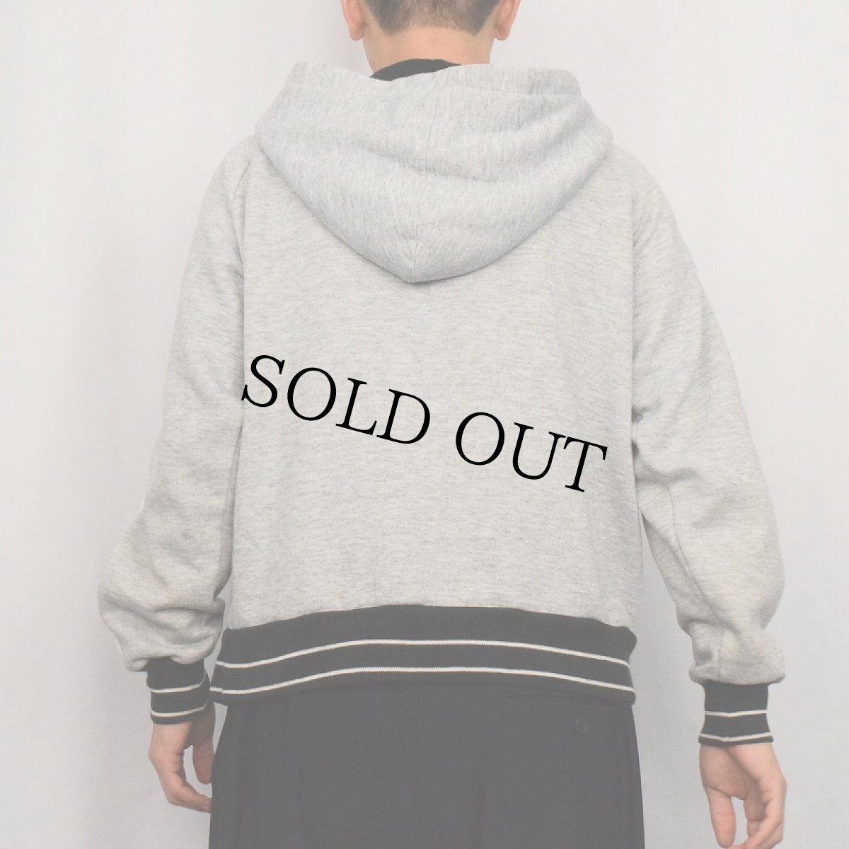 画像3: 80's NIKE 紺タグ サイドライン スウェットジップパーカー L (3)