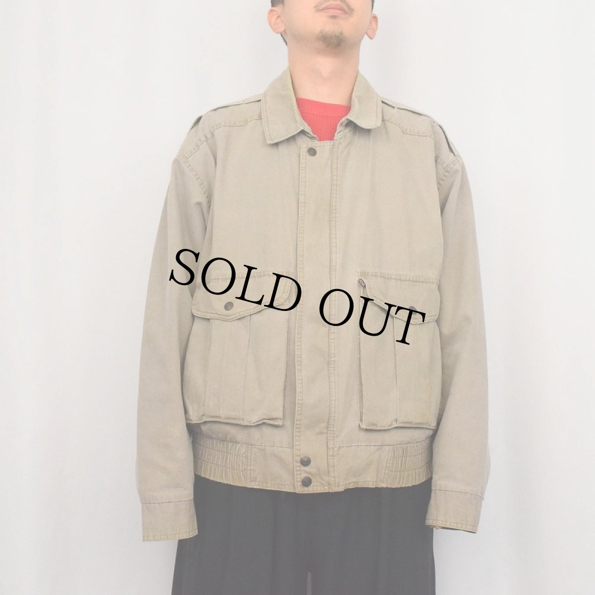 画像2: Levi's "A-2 TYPE" コットンフライトジャケット L (2)