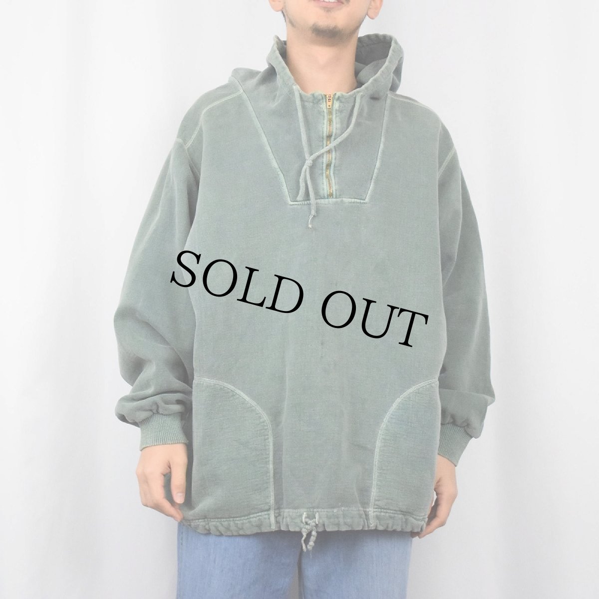 画像2: NON-FICTION CANADA製 フェードスウェットフーディー size2 (2)