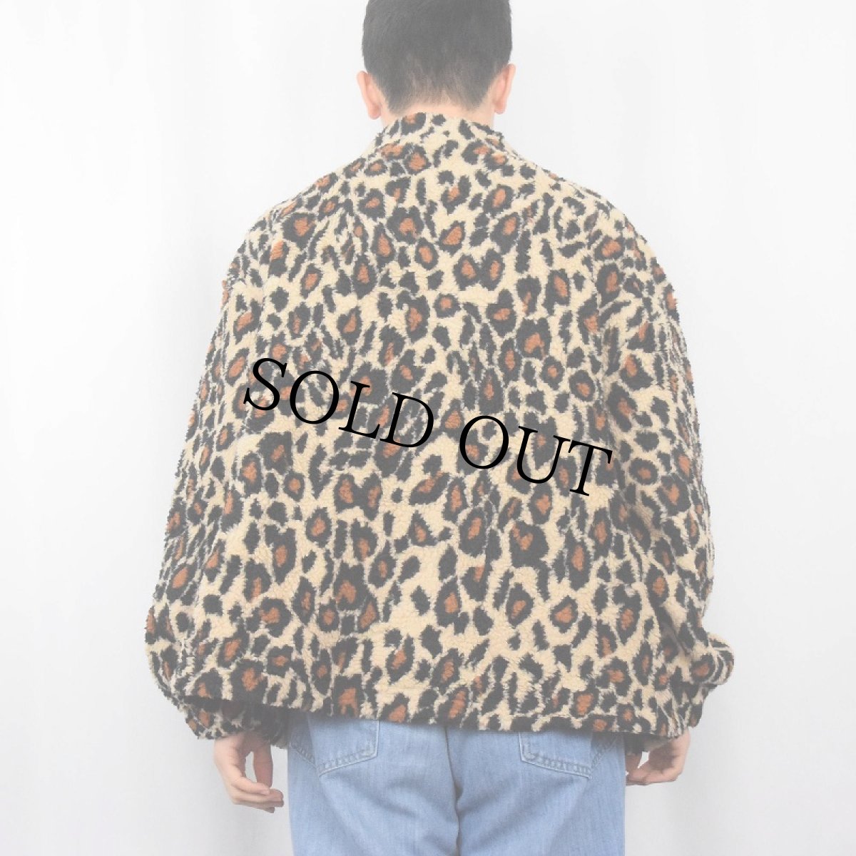 画像3: レオパード柄 ボアフリースプルオーバー (3)