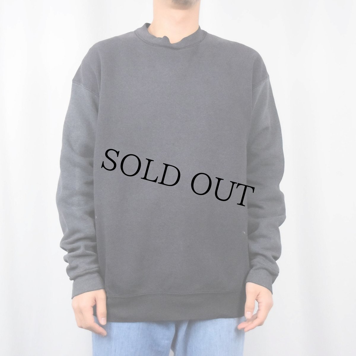 画像2: 90's ONEITA USA製 フェードスウェット BLACK XL (2)