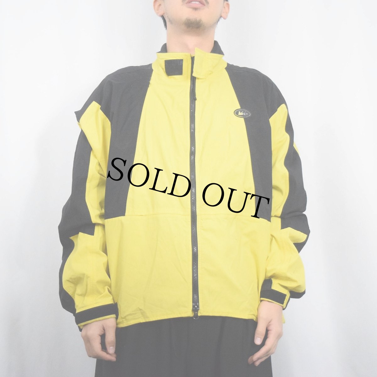 画像2: 90's REI 切り替えデザイン ナイロンジャケット XL (2)