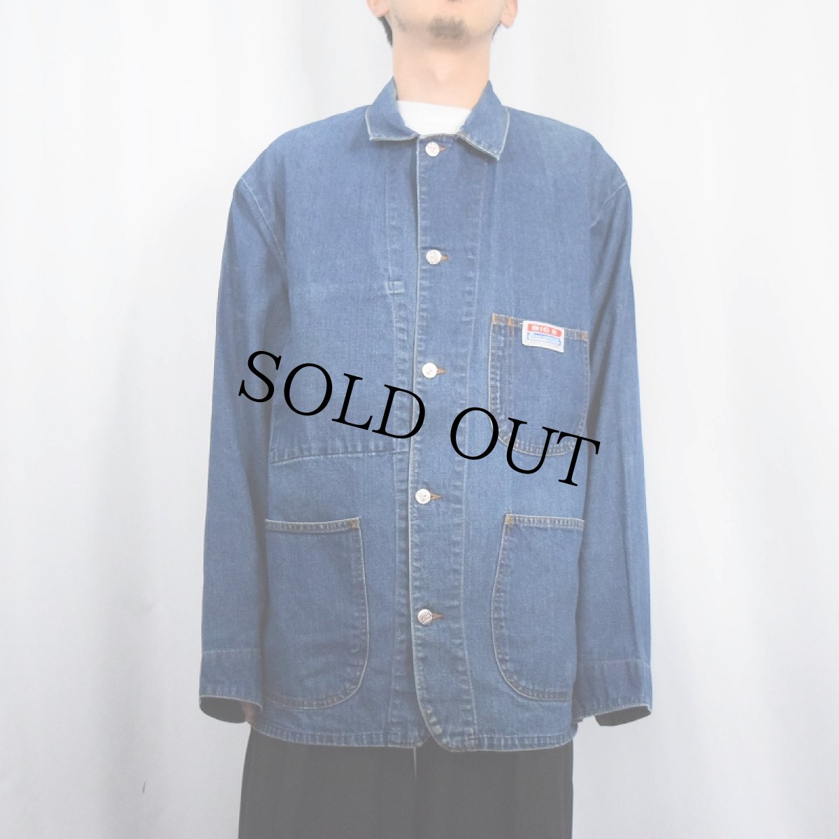 画像2: 70's BIG B デニムカバーオール M (2)