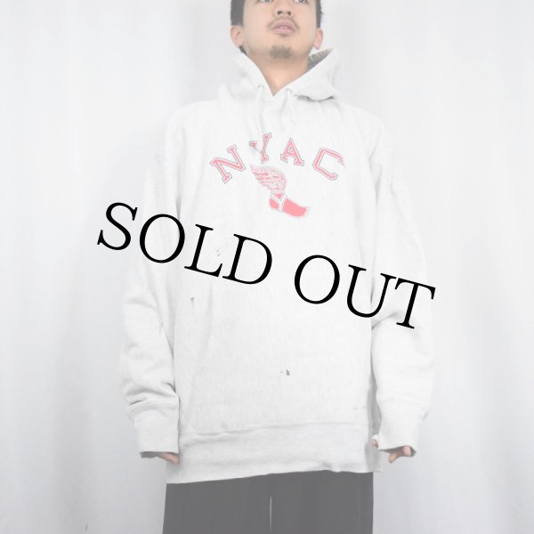 Champion Reverse Weave パーカー NYAC ウィングフット 2000s 2000年代 チャンピオン リバースウィーブ グレー パーカー