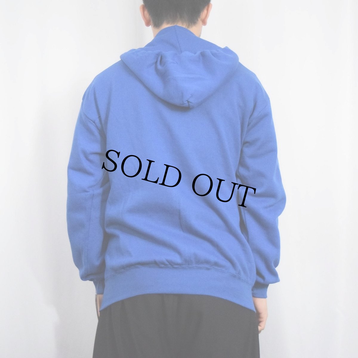 画像3: 90's JERZEES USA製 無地スウェットジップパーカー DEADSTOCK L (3)