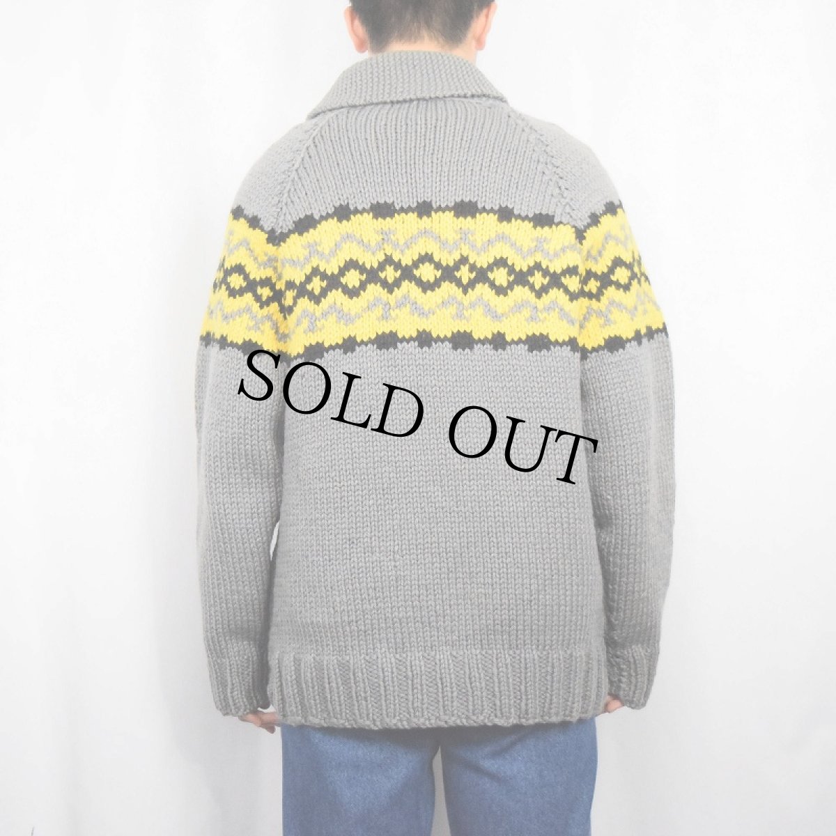 画像3: 60's カウチンニットジャケット (3)