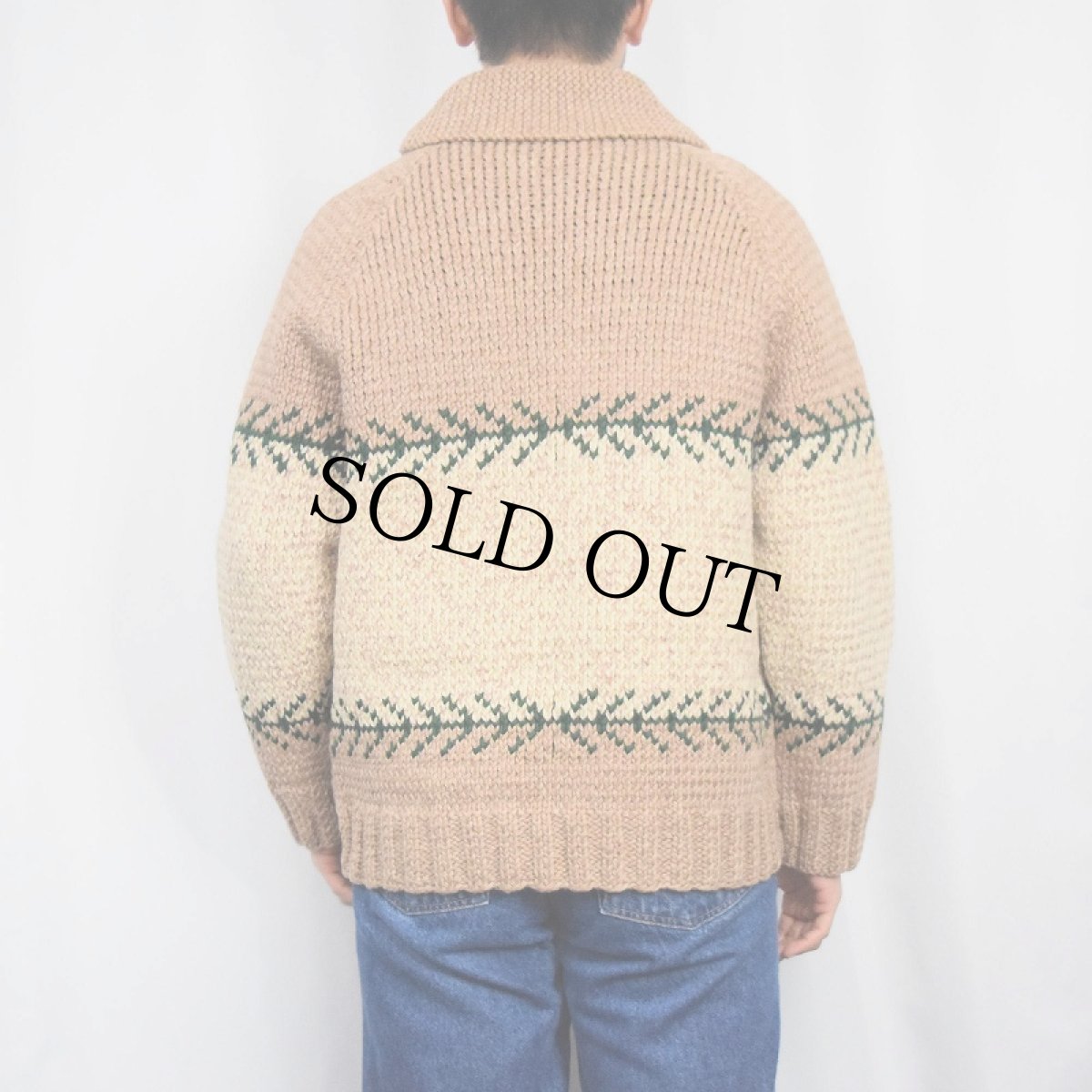 画像3: 60〜70's カウチンニットジャケット (3)