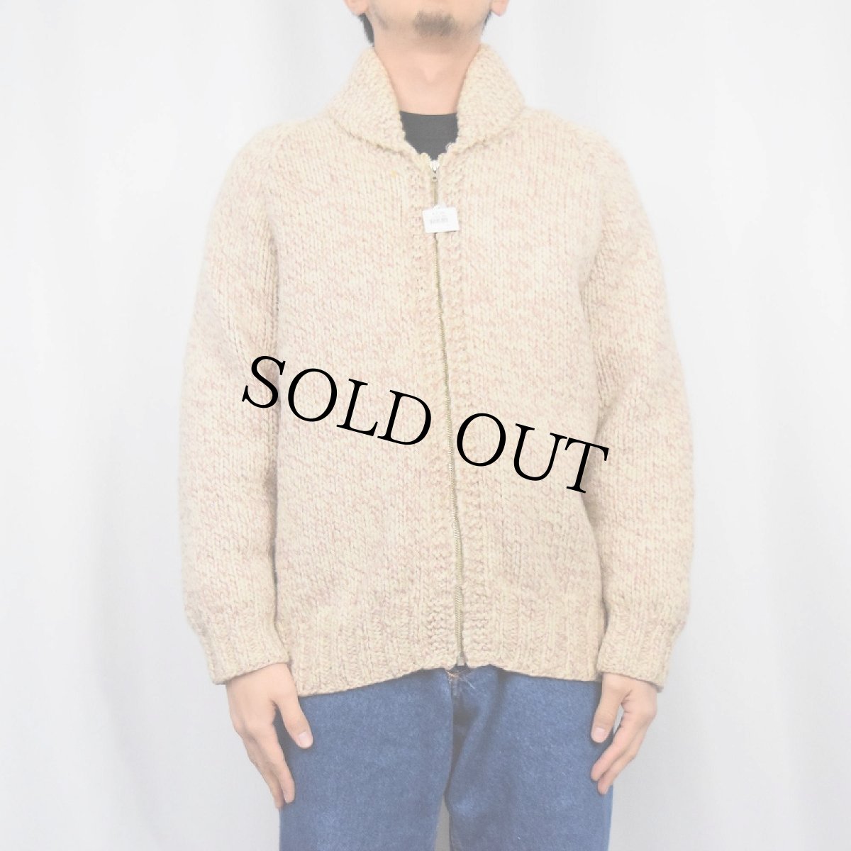 画像2: 60's カウチンニットジャケット (2)