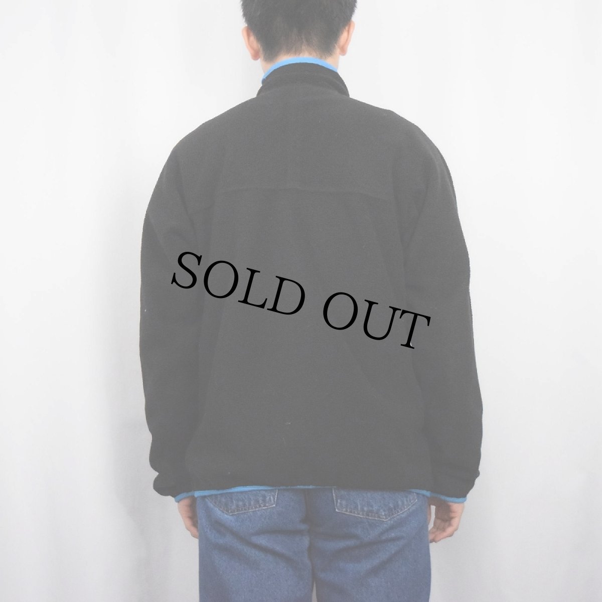 画像3: 80's Patagonia USA製 フリースジップジャケット BLACK L (3)