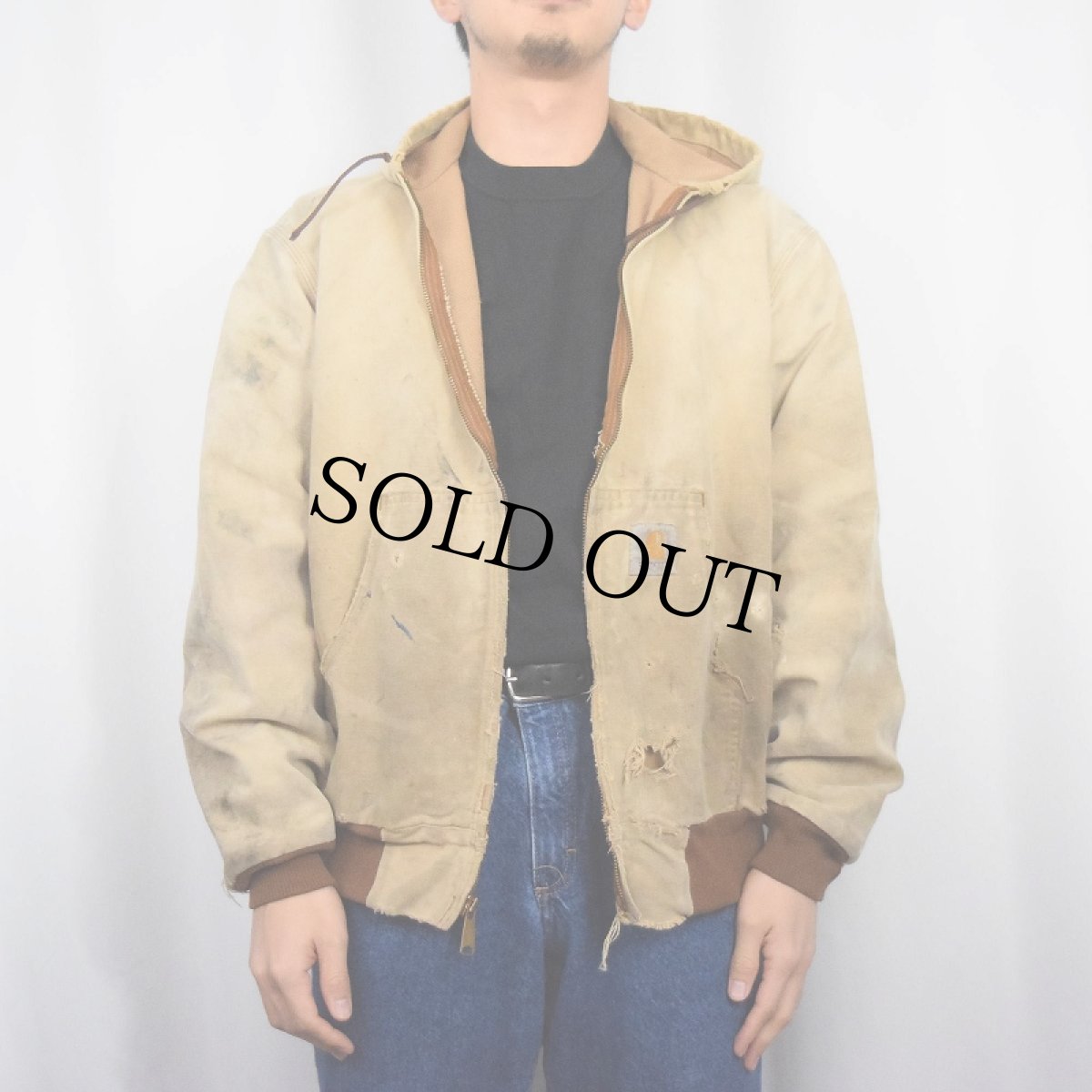 画像2: 90's Carhartt ダックアクティブパーカー (2)