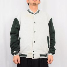 画像2: 90's FRUIT OF THE LOOM 2トーン スウェットスタジャン XL (2)