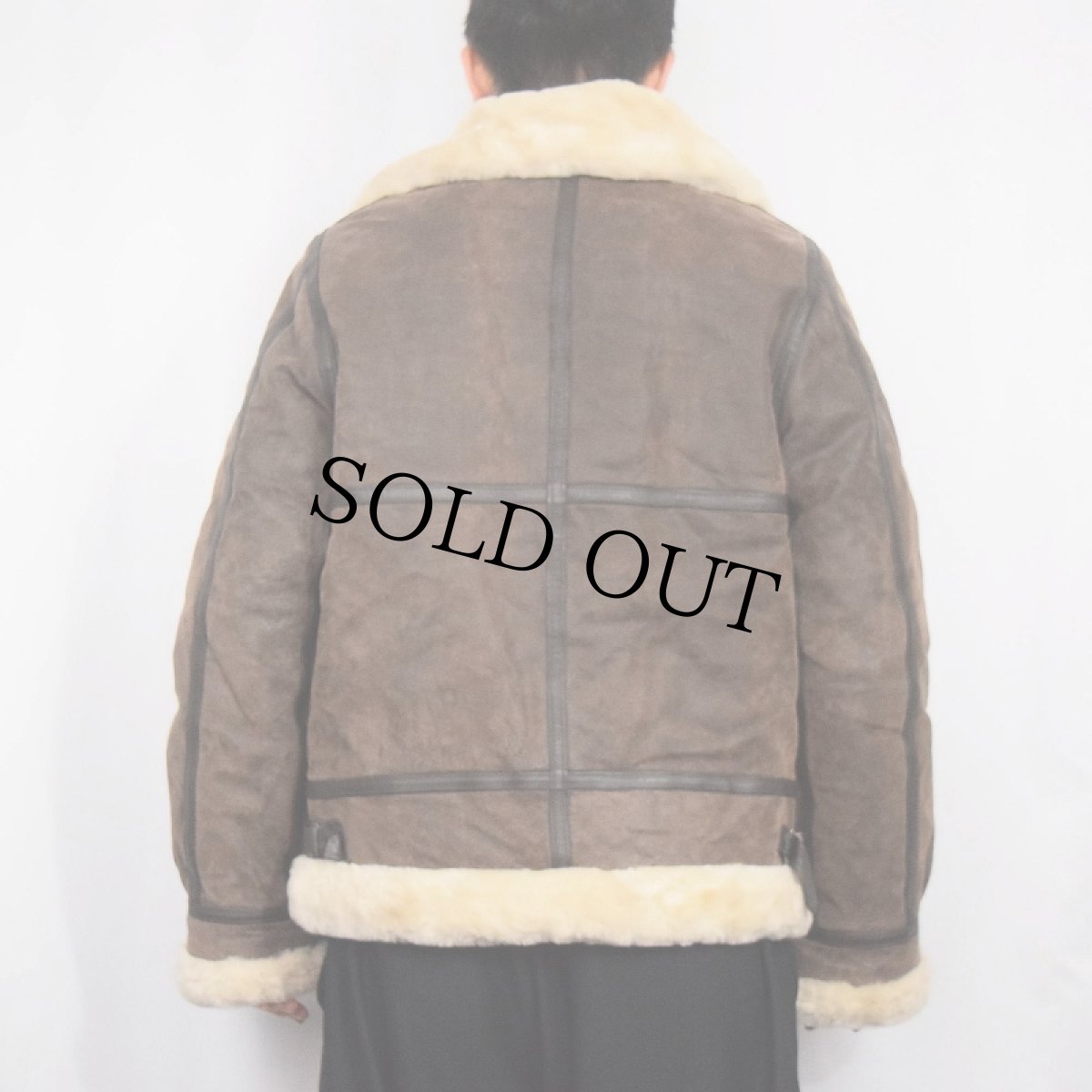 画像3: ST JOHN'S BAY "B-3 TYPE" ムートンフライトジャケット (3)