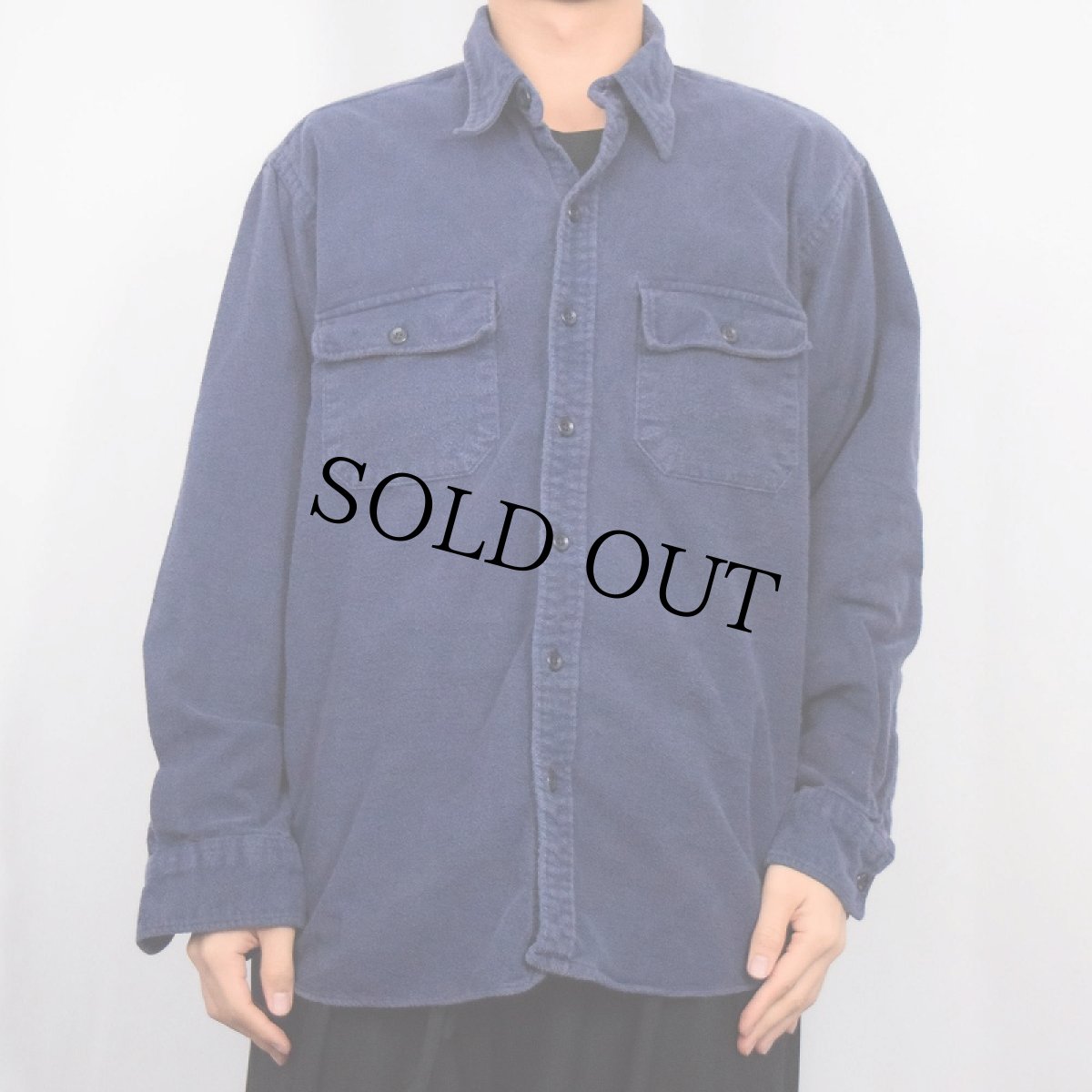 画像2: 80's L.L.Bean シャモアクロスシャツ SIZE17 1/2 (2)