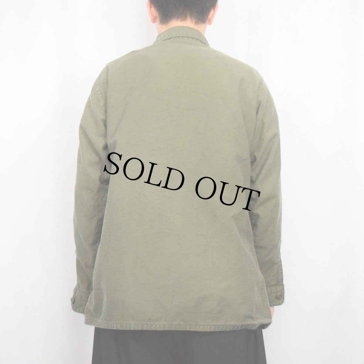 画像3: 70's U.S.ARMY ワッペン付き ユーティリティシャツ SIZE16 1/2×34 (3)