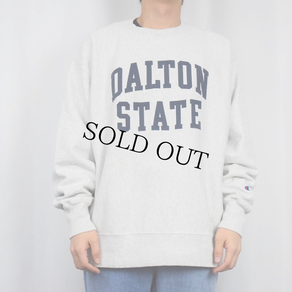 画像2: 2000's Champion REVERSE WEAVE "DALTON STATE" プリントスウェット XL (2)