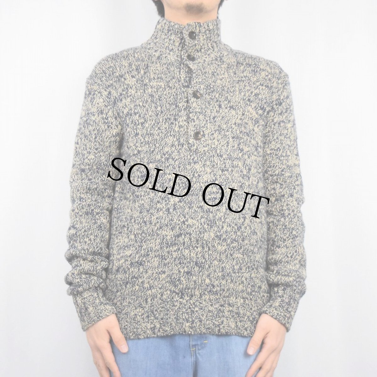 画像2: POLO Ralph Lauren ハイネック コットンニットセーター S (2)