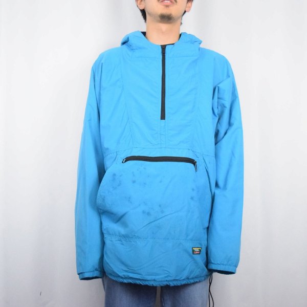 80s 80年代 エルエルビーン ハーフジップジャケット アメリカ製 青