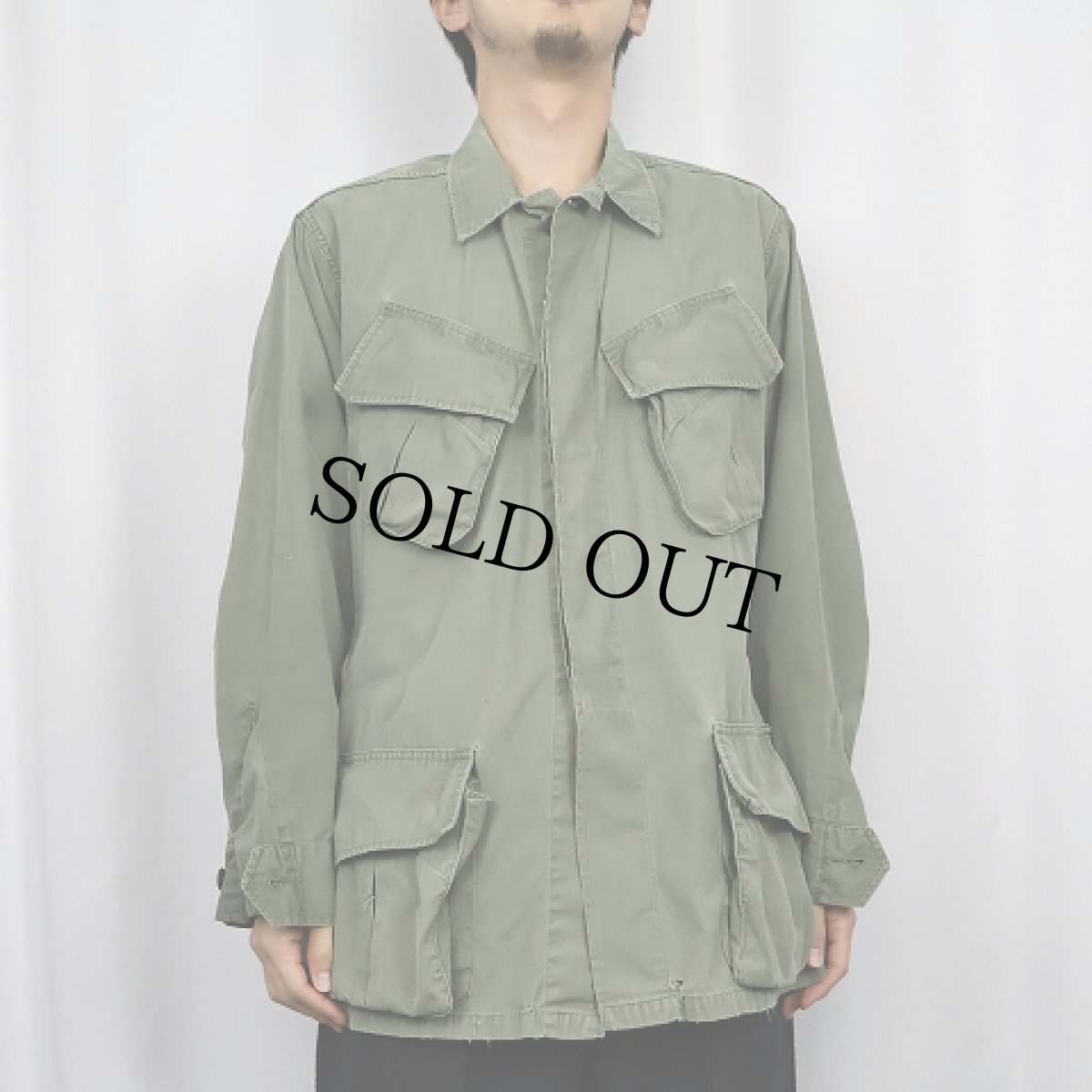 画像2: 60's U.S.ARMY ジャングルファティーグジャケット 3rd (2)