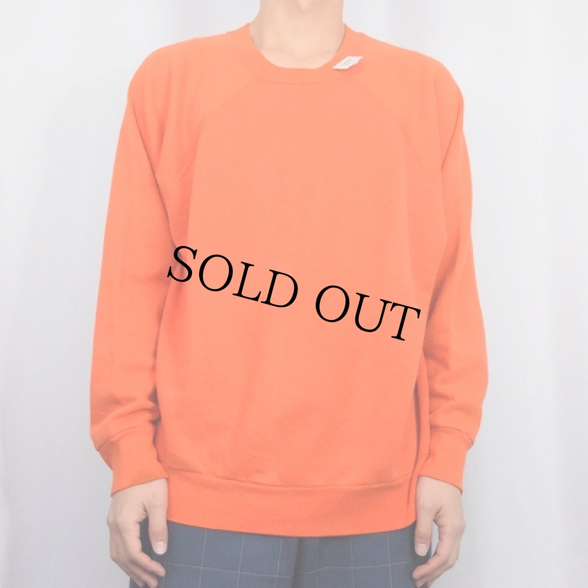 画像2: 70〜80's USA製 無地ラグランスウェット XXL (2)