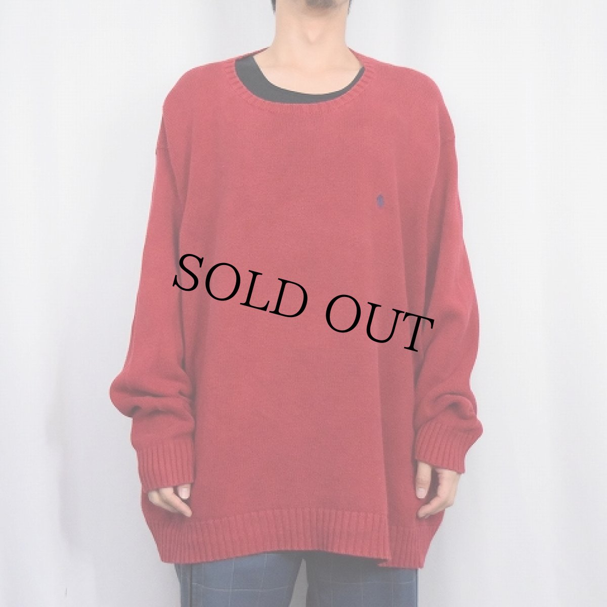 画像2: POLO Ralph Lauren ロゴ刺繍 ピマコットン ニットセーター (2)