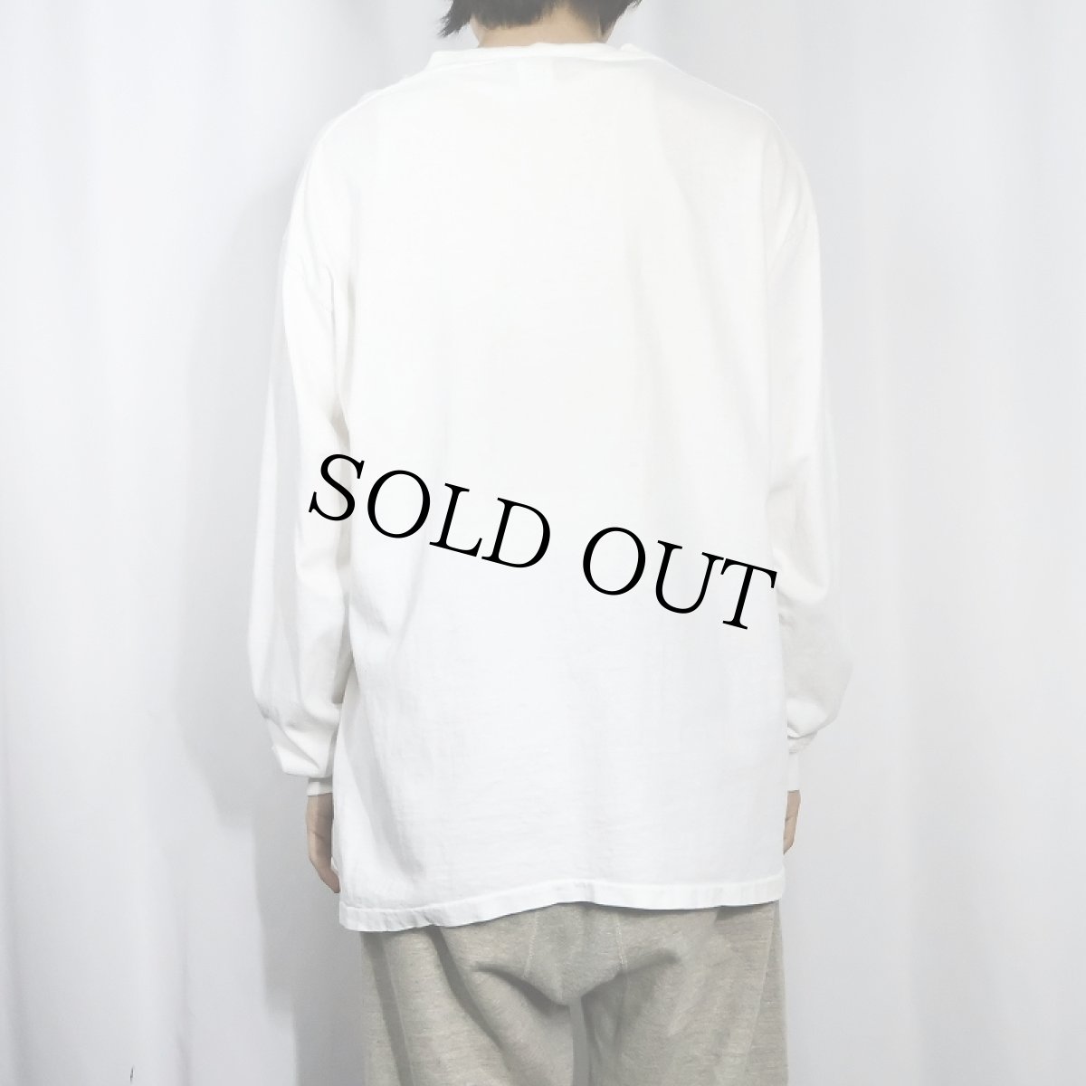 画像3: 90's DKNY SPORT USA製 ロゴプリントロンT L (3)