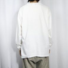 画像3: 90's DKNY SPORT USA製 ロゴプリントロンT L (3)