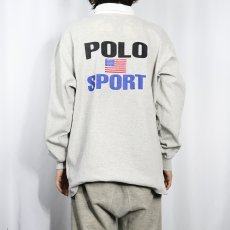 画像4: POLO Ralph Lauren "POLO SPORT" 星条旗プリント コットンラガーシャツ L (4)