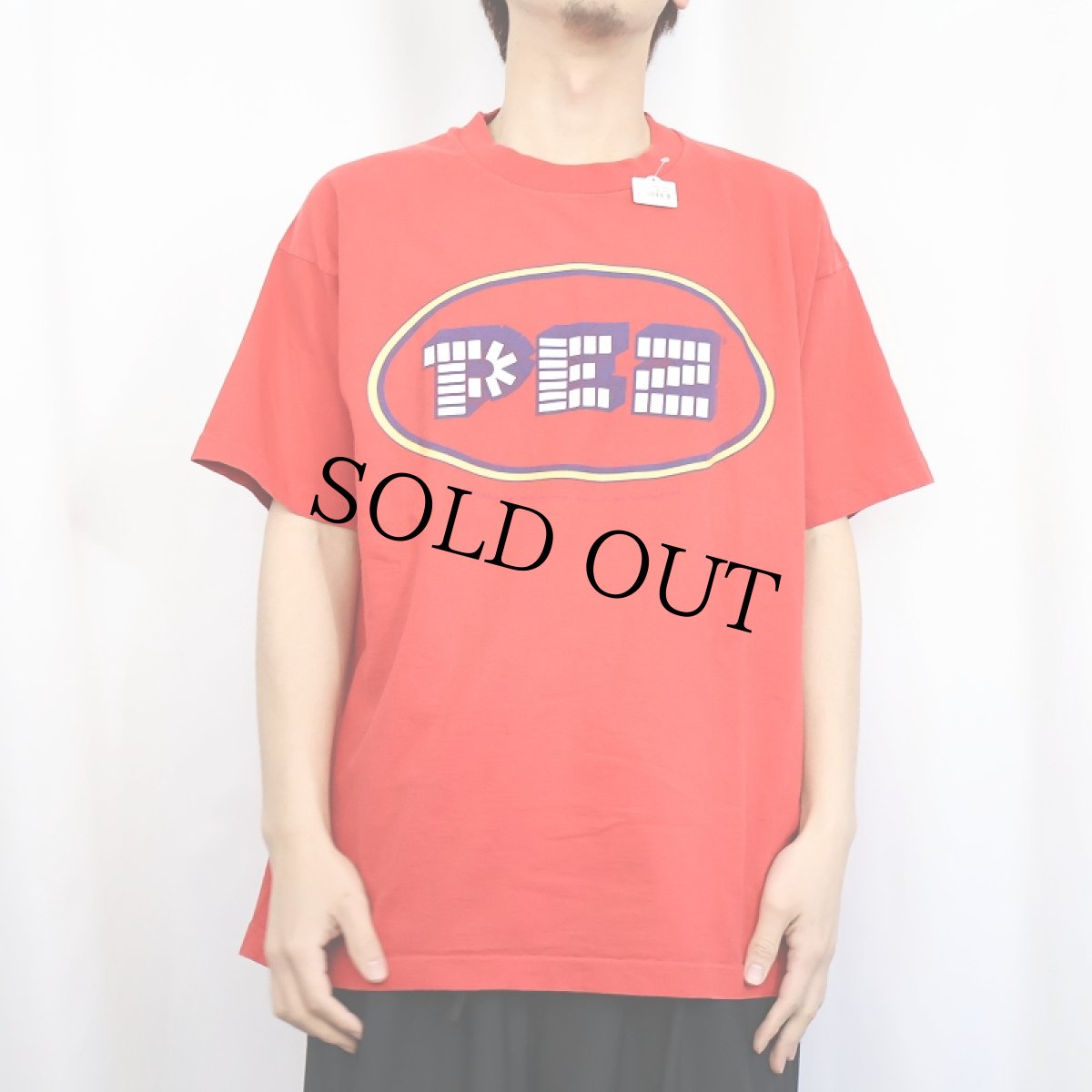 画像2: 90's PEZ USA製 キャンディーブランド ロゴプリントTシャツ XL (2)