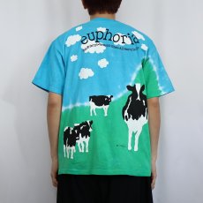画像4: 2000's BEN&JERRY'S 食品メーカー 大判プリントTシャツ M (4)