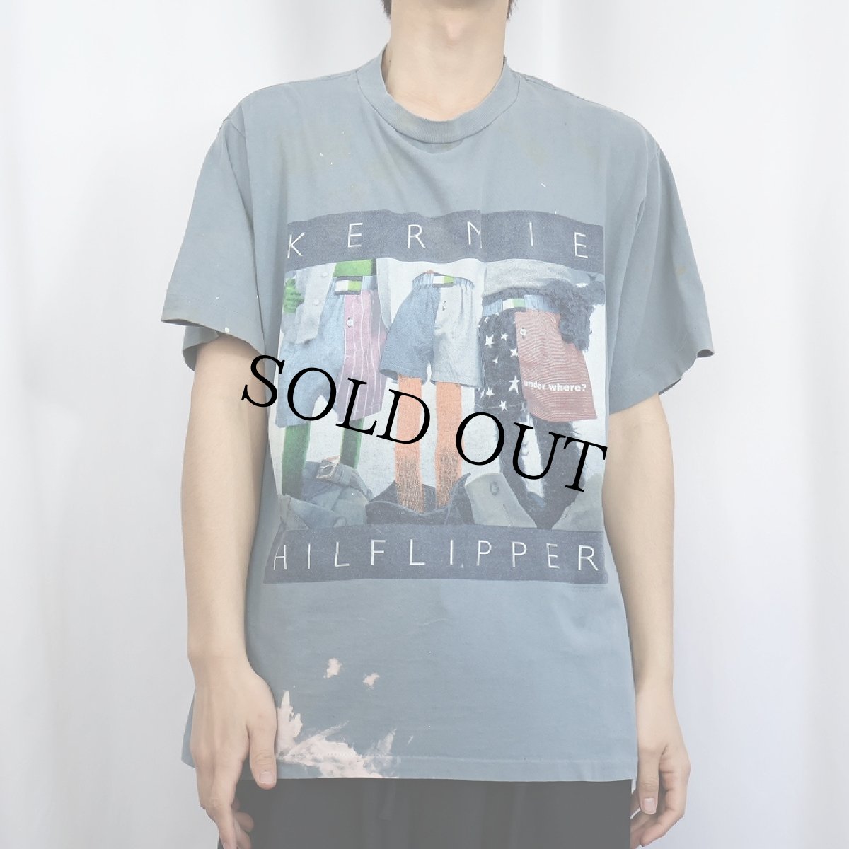 画像3: 90's The Muppets USA製 "KERMIE HILFLIPPER" パロディプリントTシャツ (3)