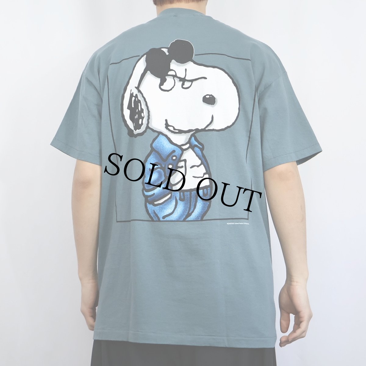 画像4: 90's SNOOPY USA製 パロディプリントTシャツ L (4)