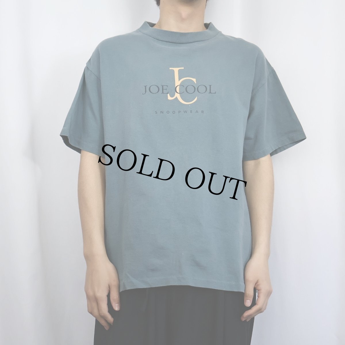 画像3: 90's SNOOPY USA製 "JOE COOL" パロディプリントTシャツ L (3)