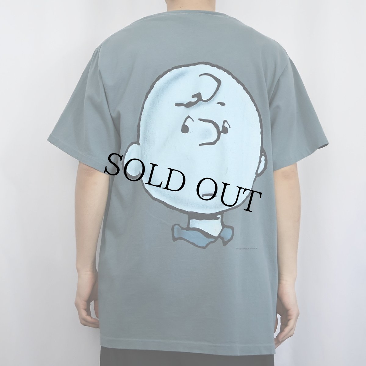 画像4: 90's CHARLIE BROWN USA製 パロディプリントTシャツ L (4)