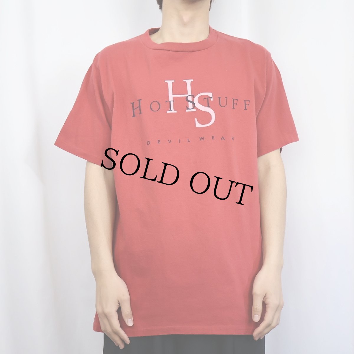 画像3: 90's Hot Stuff the Little Devil USA製 "HOT STUFF" パロディプリントTシャツ L (3)