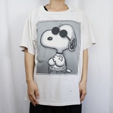 画像2: 90's SNOOPY USA製 "JOE COOL" パロディプリントTシャツ XL (2)