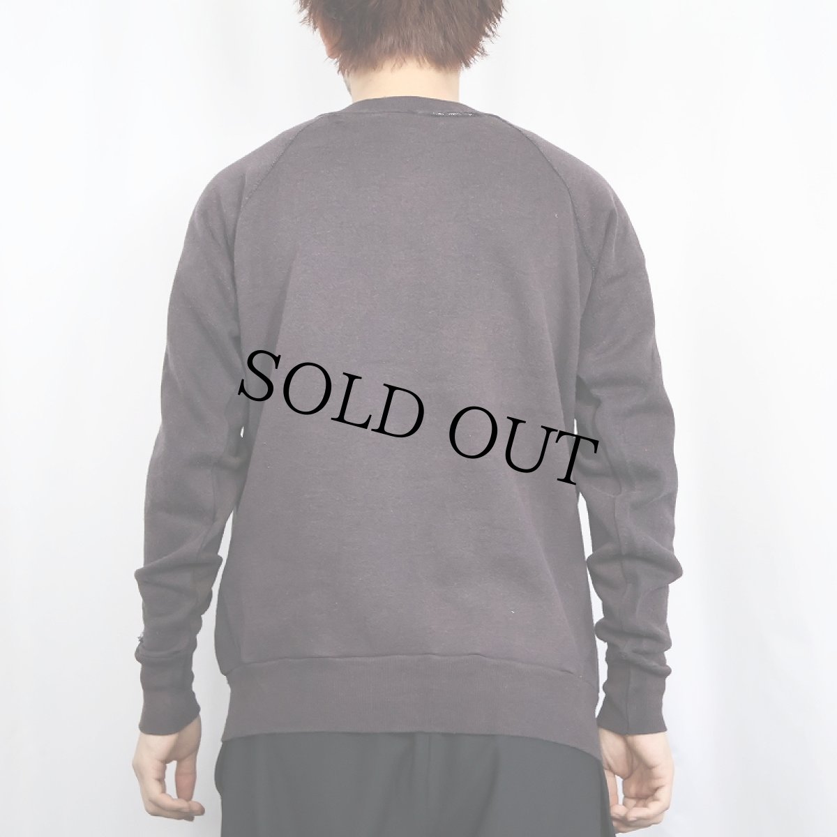 画像3: 80's Pannill USA製 フェードラグランスウェット L (3)