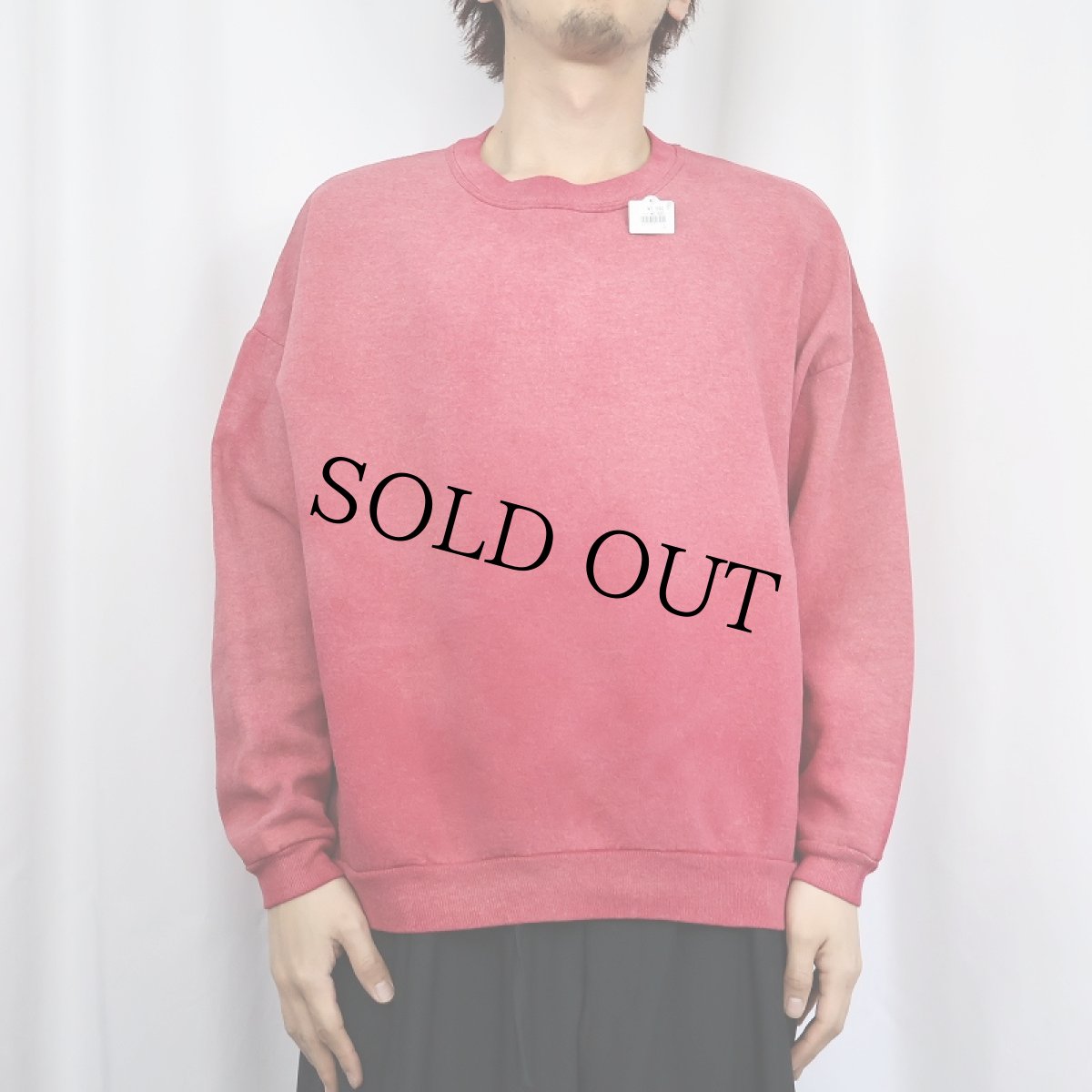 画像2: Champion 前V ロゴ刺繍 フェードスウェット (2)