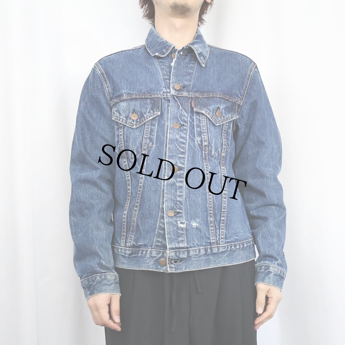 画像2: 60〜70's LEVI'S 70505 BIGE USA製 デニムジャケット (2)