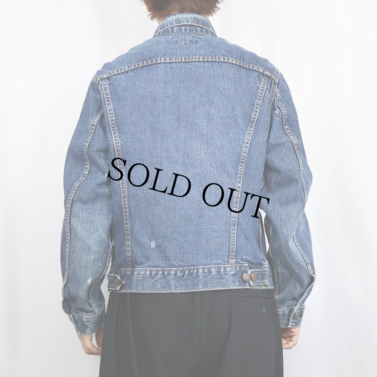 画像3: 60〜70's LEVI'S 70505 BIGE USA製 デニムジャケット (3)