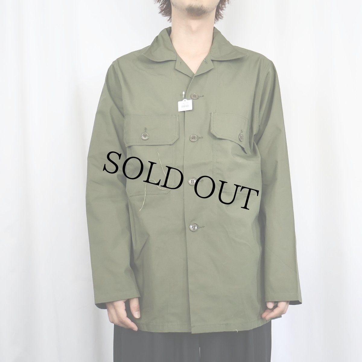 画像2: 60's B.V.D. ユーティリティシャツ MEDIUM (2)